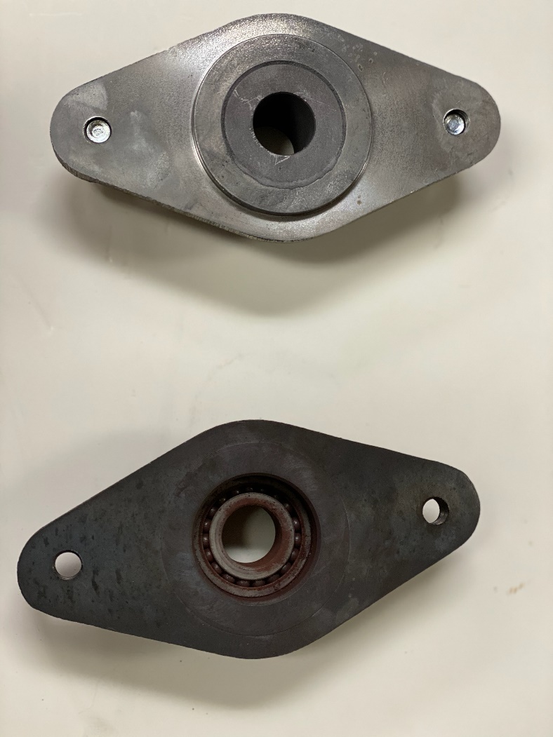 GRAPHALLOY bearings (top) versus failed ball bearings